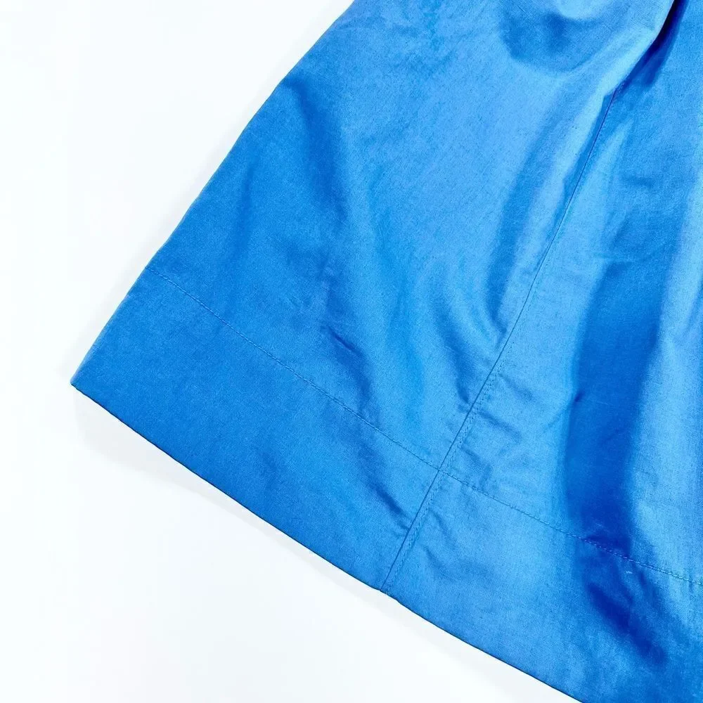 Marc by Marc Jacobs Kline pleased periwinkle blue strapless full skirt dress 10